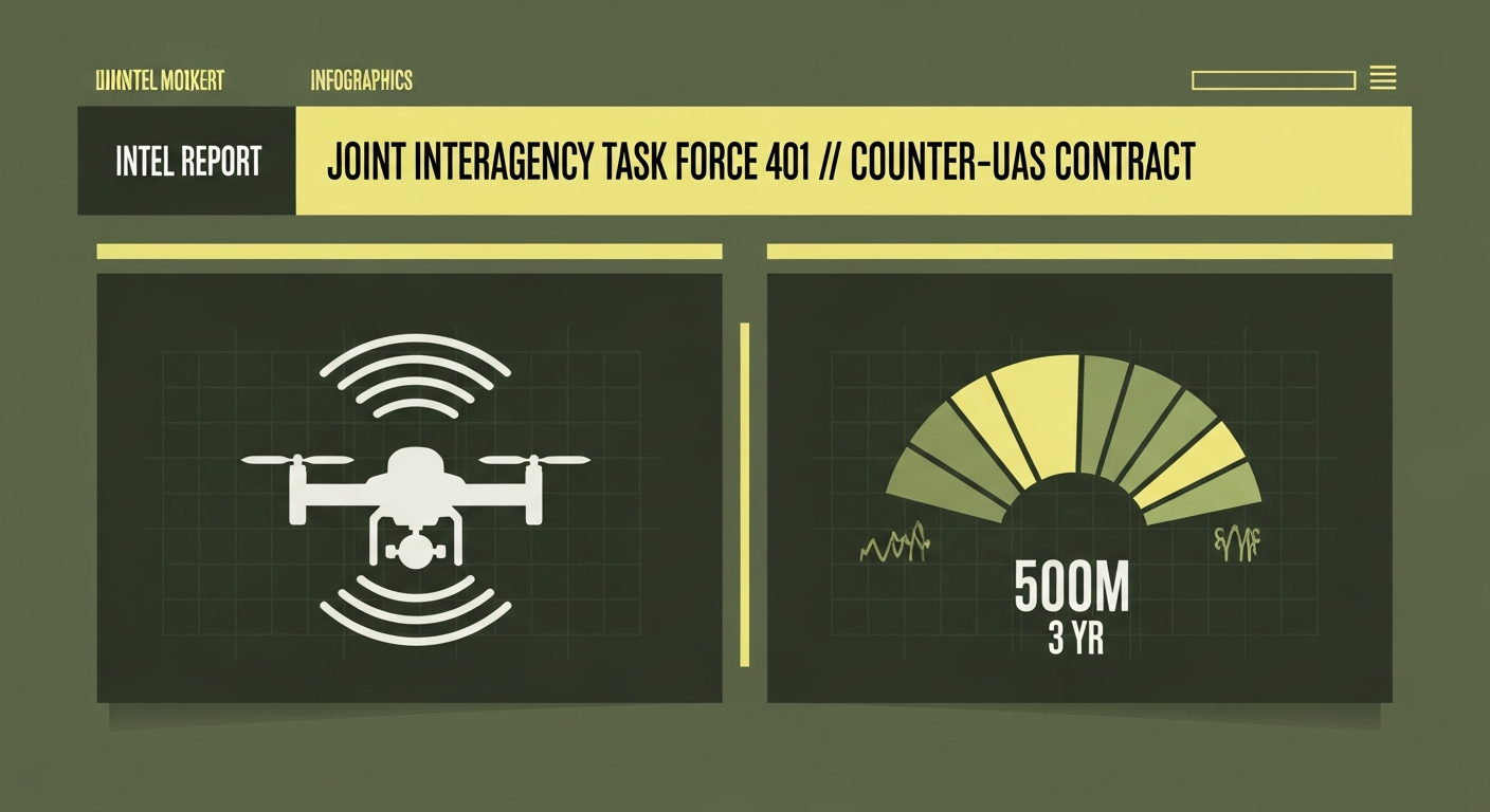 Joint Interagency Task Force 401 Awards $500 Million Counter-UAS Contract