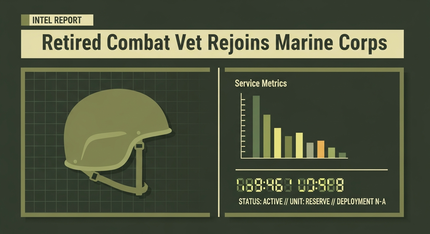 Retired Combat Vet Rejoins Marine Corps